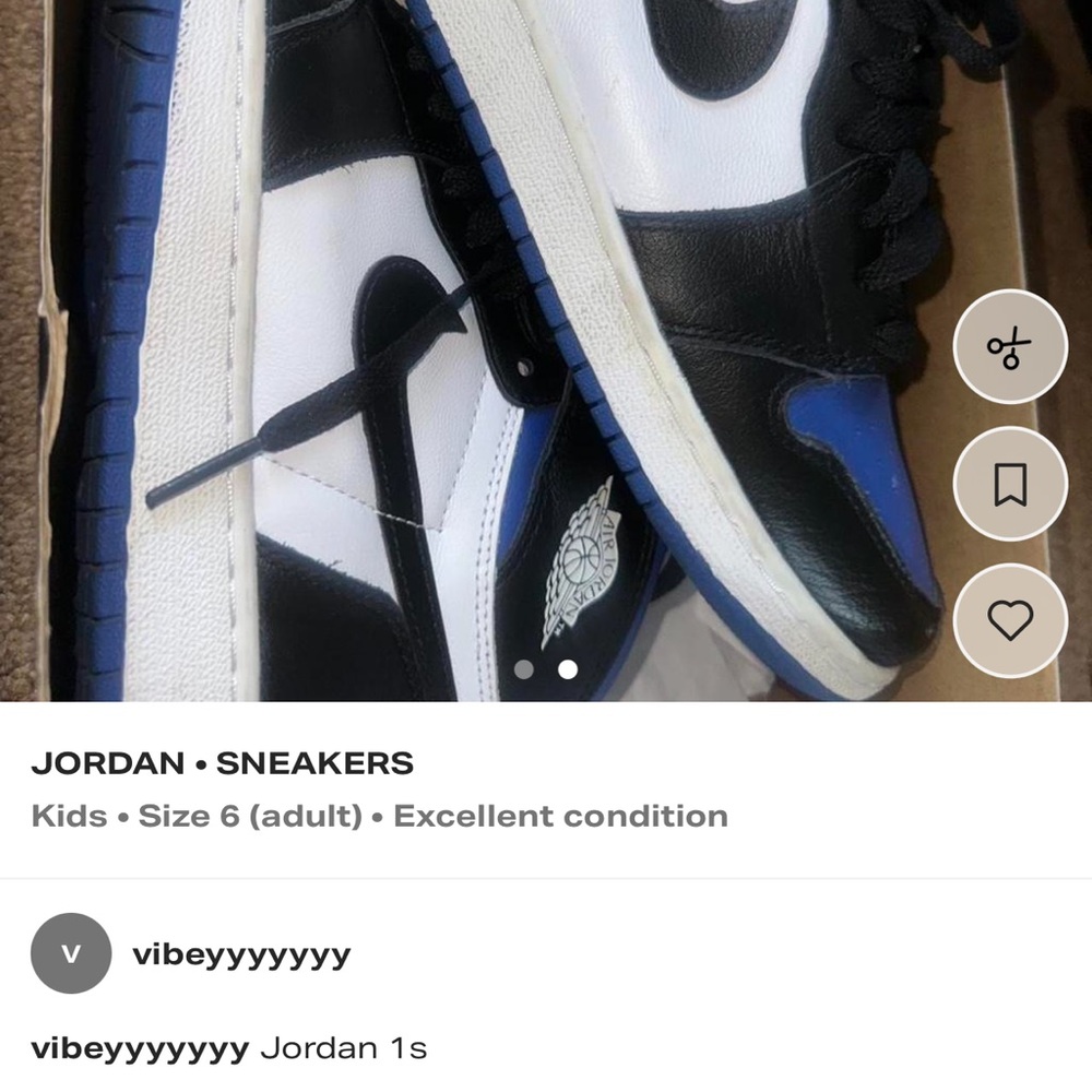 Jordan Sneakers in Black and Blue